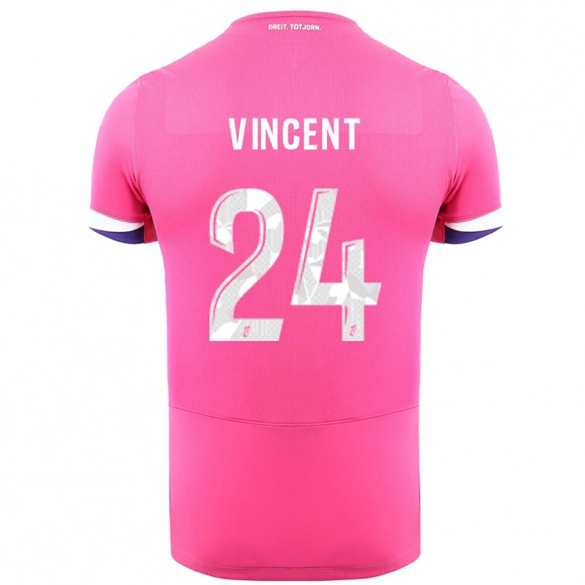 Danxen Herren Magalie Vincent #24 Rosa Weiß Auswärtstrikot Trikot 2025/26 T-Shirt Schweiz