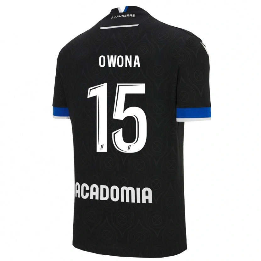 Danxen Herren Elijah Owona #15 Schwarz Weiß Auswärtstrikot Trikot 2025/26 T-Shirt Schweiz