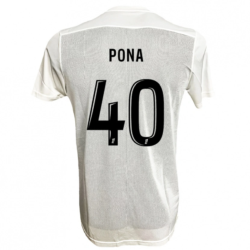 Danxen Herren Oumar Pona #40 Schwarz Weiß Auswärtstrikot Trikot 2025/26 T-Shirt Schweiz