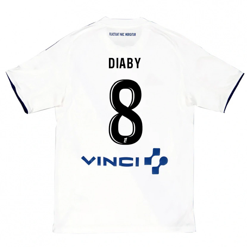 Danxen Herren Aboubakar Diaby #8 Weiß Blau Auswärtstrikot Trikot 2025/26 T-Shirt Schweiz