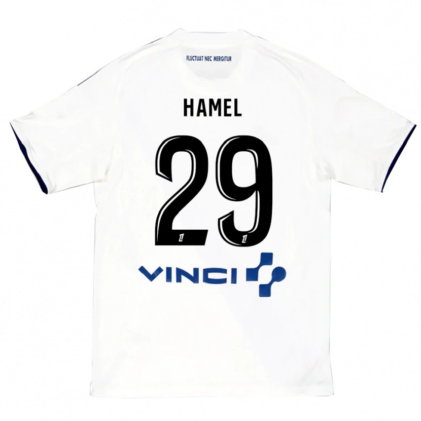 Danxen Herren Pierre-Yves Hamel #29 Weiß Blau Auswärtstrikot Trikot 2025/26 T-Shirt Schweiz