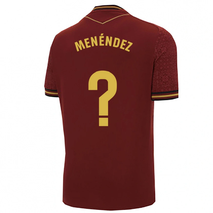 Danxen Herren Jaime Menéndez #0 Burgunderrot Gold Auswärtstrikot Trikot 2025/26 T-Shirt Schweiz