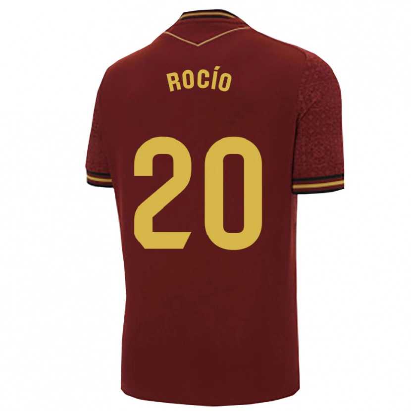 Danxen Herren Rocío Guerrero Macías #20 Burgunderrot Gold Auswärtstrikot Trikot 2025/26 T-Shirt Schweiz