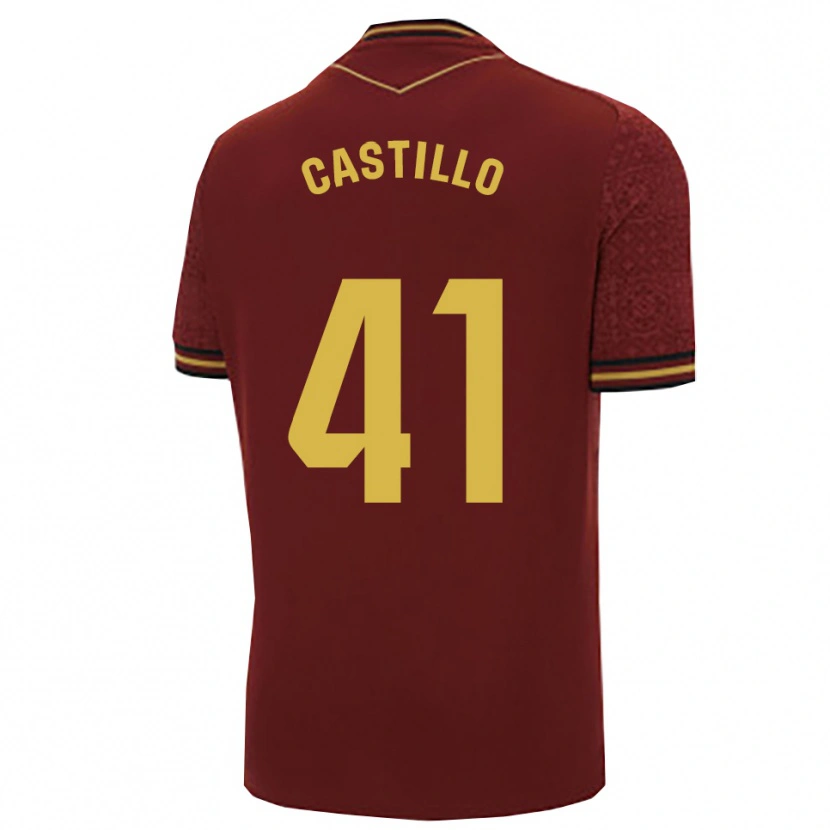 Danxen Herren Francis Castillo #41 Burgunderrot Gold Auswärtstrikot Trikot 2025/26 T-Shirt Schweiz