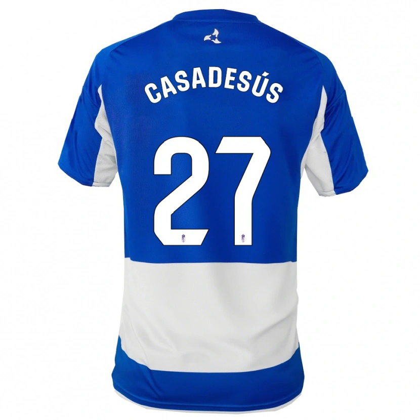 Danxen Herren Pau Casadesús #27 Blau Weiß Auswärtstrikot Trikot 2025/26 T-Shirt Schweiz