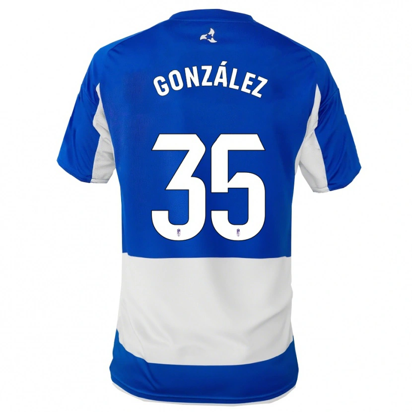 Danxen Herren Isra González #35 Blau Weiß Auswärtstrikot Trikot 2025/26 T-Shirt Schweiz