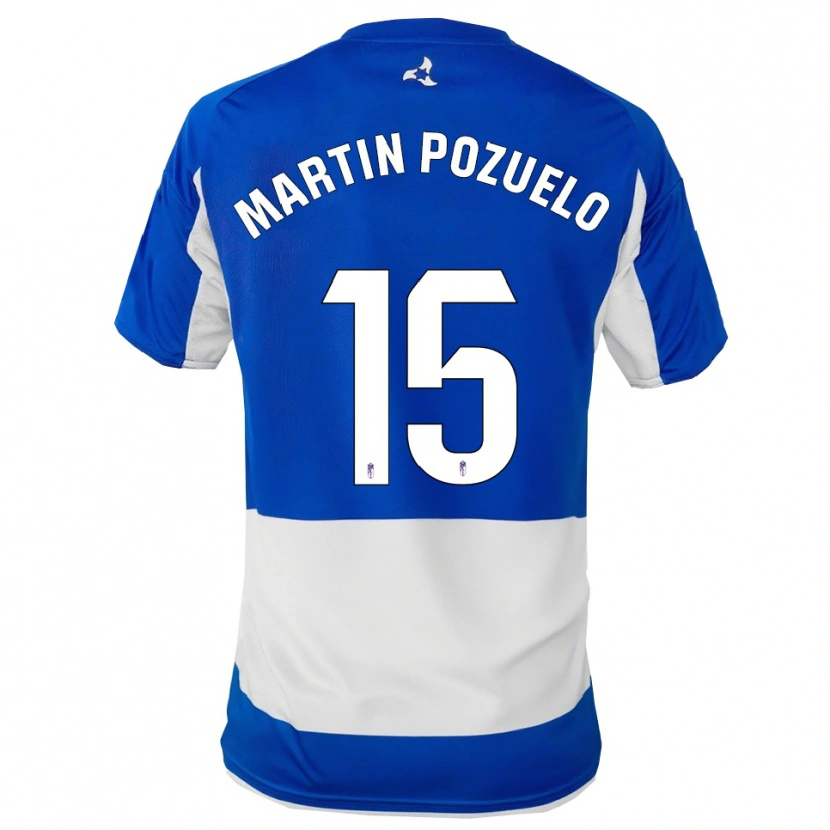 Danxen Herren Esther Martin-Pozuelo #15 Blau Weiß Auswärtstrikot Trikot 2025/26 T-Shirt Schweiz