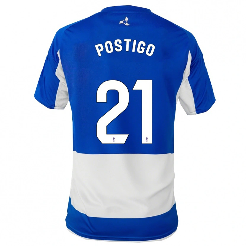 Danxen Herren Cristina Postigo Martín #21 Blau Weiß Auswärtstrikot Trikot 2025/26 T-Shirt Schweiz