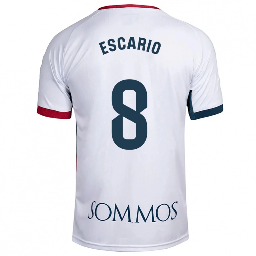 Danxen Herren Jaime Escario #8 Weiß Rot Auswärtstrikot Trikot 2025/26 T-Shirt Schweiz