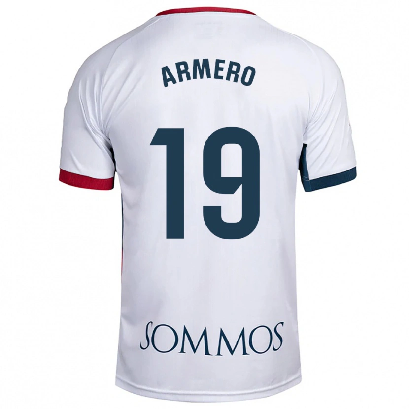Danxen Herren Sergi Armero #19 Weiß Rot Auswärtstrikot Trikot 2025/26 T-Shirt Schweiz