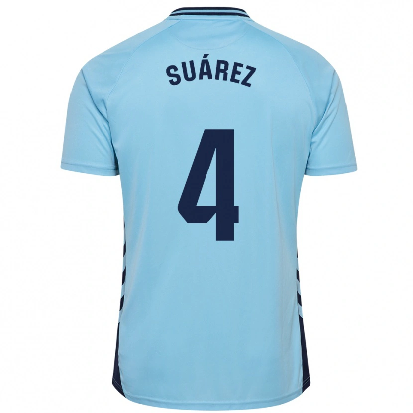 Danxen Herren Álex Suárez #4 Himmelblau Auswärtstrikot Trikot 2025/26 T-Shirt Schweiz