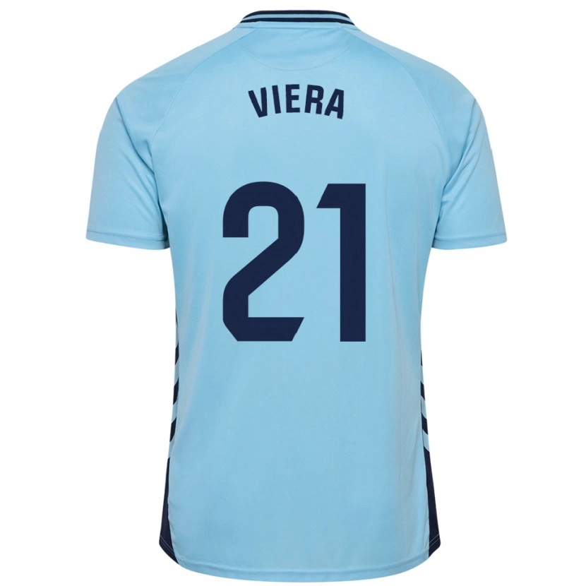 Danxen Herren Jonathan Viera #21 Himmelblau Auswärtstrikot Trikot 2025/26 T-Shirt Schweiz