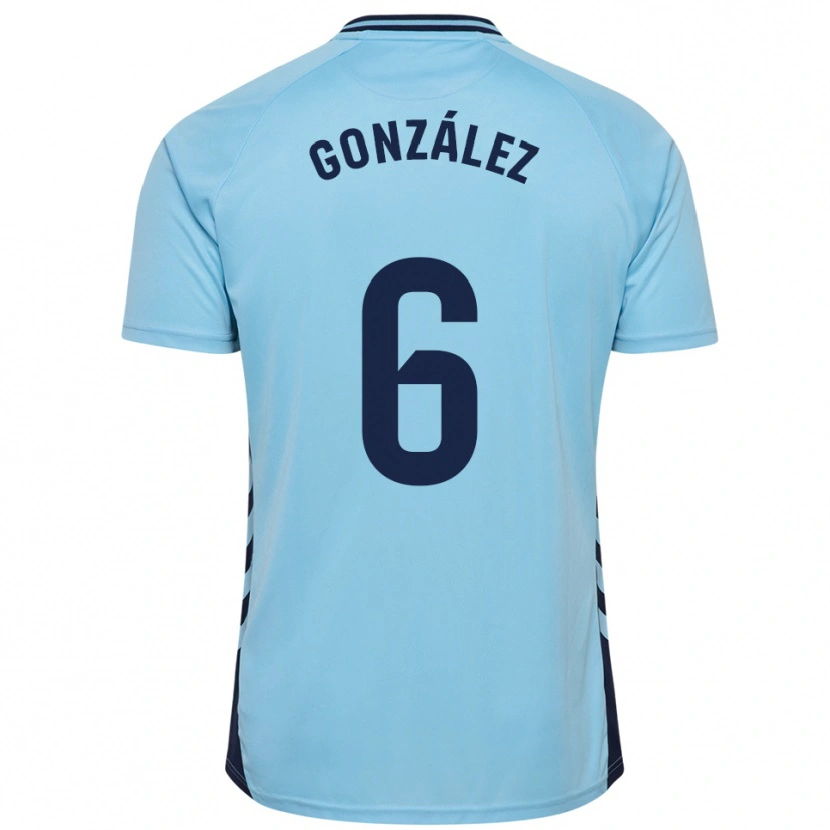 Danxen Herren Fabio González #6 Himmelblau Auswärtstrikot Trikot 2025/26 T-Shirt Schweiz