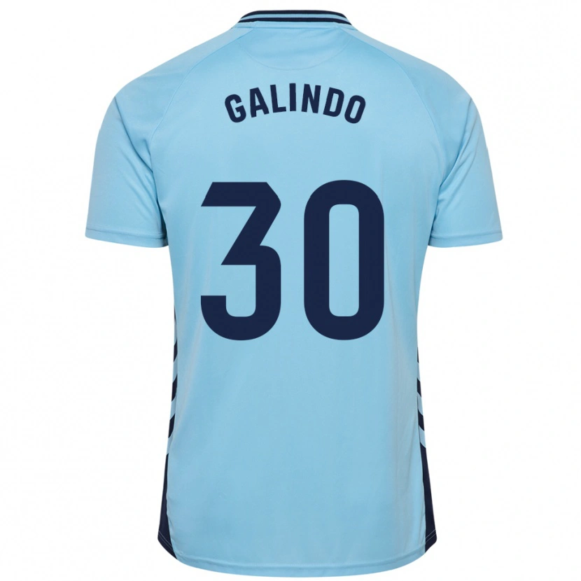 Danxen Herren Cristian Galindo #30 Himmelblau Auswärtstrikot Trikot 2025/26 T-Shirt Schweiz