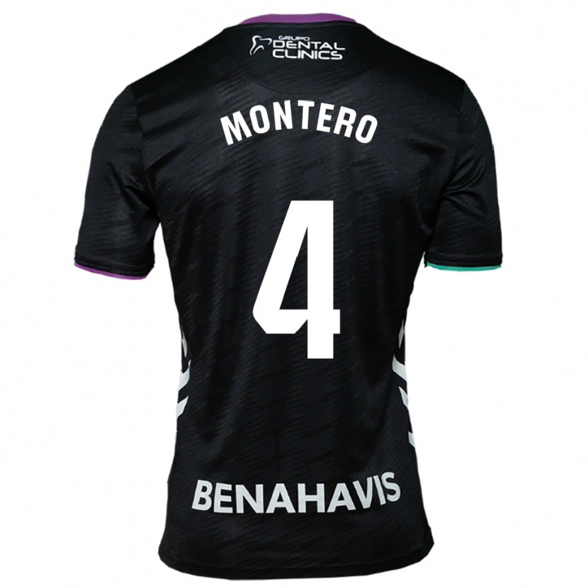 Danxen Herren Javi Montero #4 Schwarz Lila Grün Auswärtstrikot Trikot 2025/26 T-Shirt Schweiz