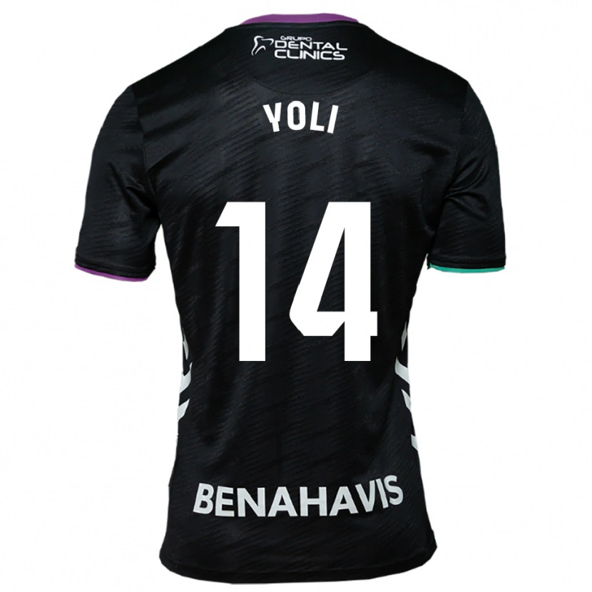 Danxen Herren Yolanda Peche Jaaskelainen #14 Schwarz Lila Grün Auswärtstrikot Trikot 2025/26 T-Shirt Schweiz