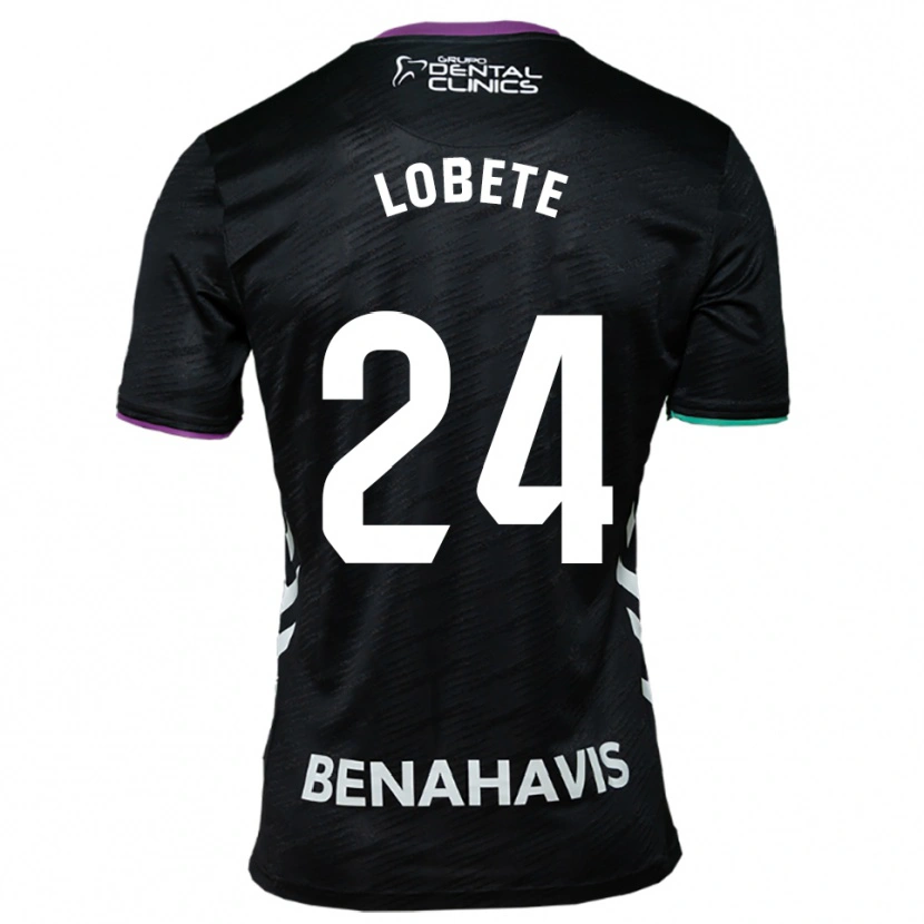 Danxen Herren Julen Lobete #24 Schwarz Lila Grün Auswärtstrikot Trikot 2025/26 T-Shirt Schweiz