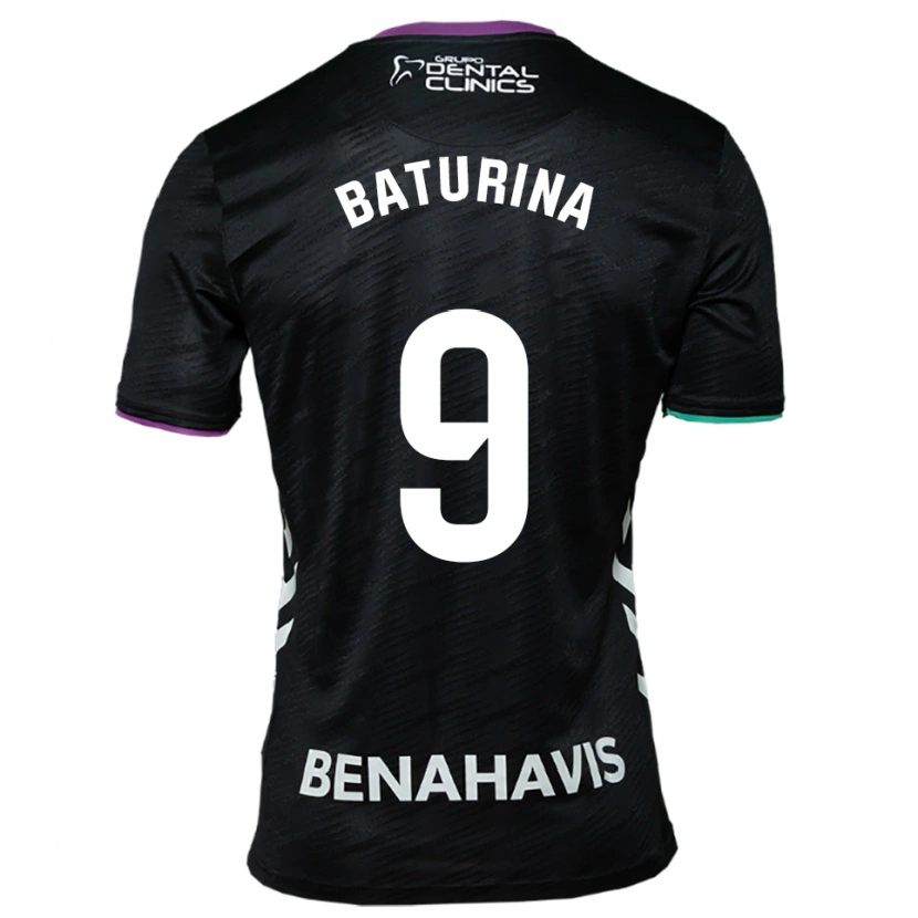 Danxen Herren Roko Baturina #9 Schwarz Lila Grün Auswärtstrikot Trikot 2025/26 T-Shirt Schweiz