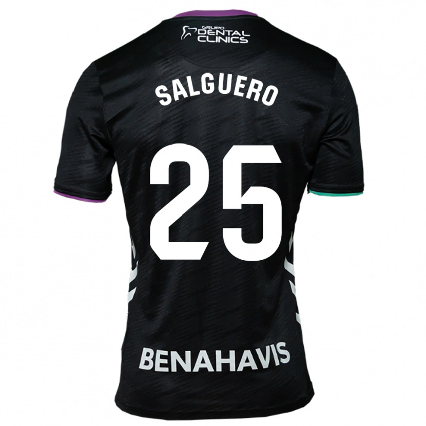 Danxen Herren Ismael Salguero #25 Schwarz Lila Grün Auswärtstrikot Trikot 2025/26 T-Shirt Schweiz