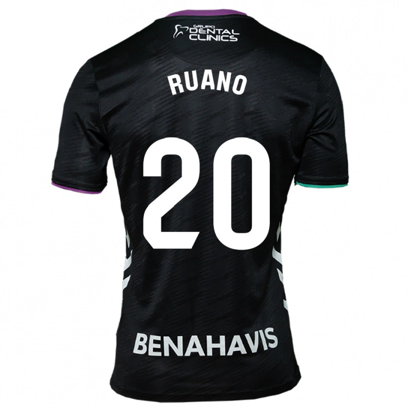Danxen Herren Celia Ruano #20 Schwarz Lila Grün Auswärtstrikot Trikot 2025/26 T-Shirt Schweiz