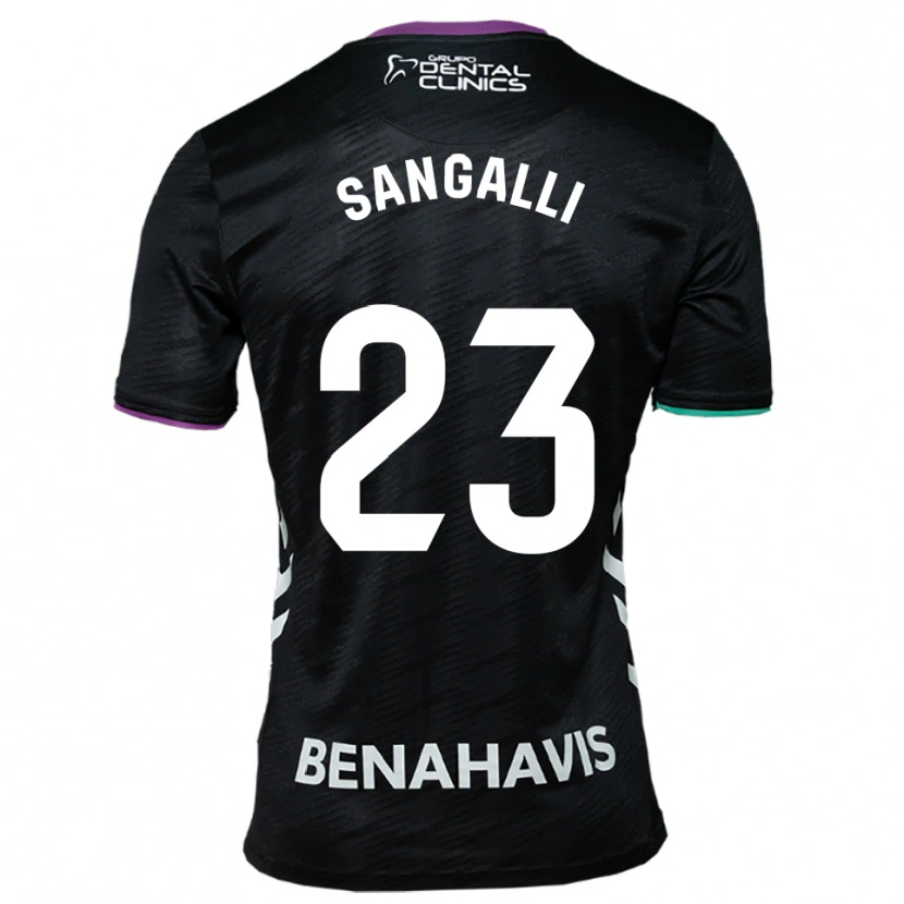 Danxen Herren Luca Sangalli #23 Schwarz Lila Grün Auswärtstrikot Trikot 2025/26 T-Shirt Schweiz