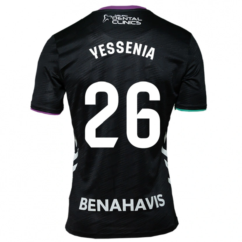 Danxen Herren Yessenia Alcaide Martin #26 Schwarz Lila Grün Auswärtstrikot Trikot 2025/26 T-Shirt Schweiz