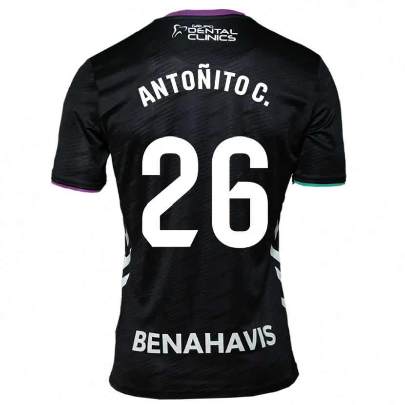 Danxen Herren Antonio Cordero #26 Schwarz Lila Grün Auswärtstrikot Trikot 2025/26 T-Shirt Schweiz