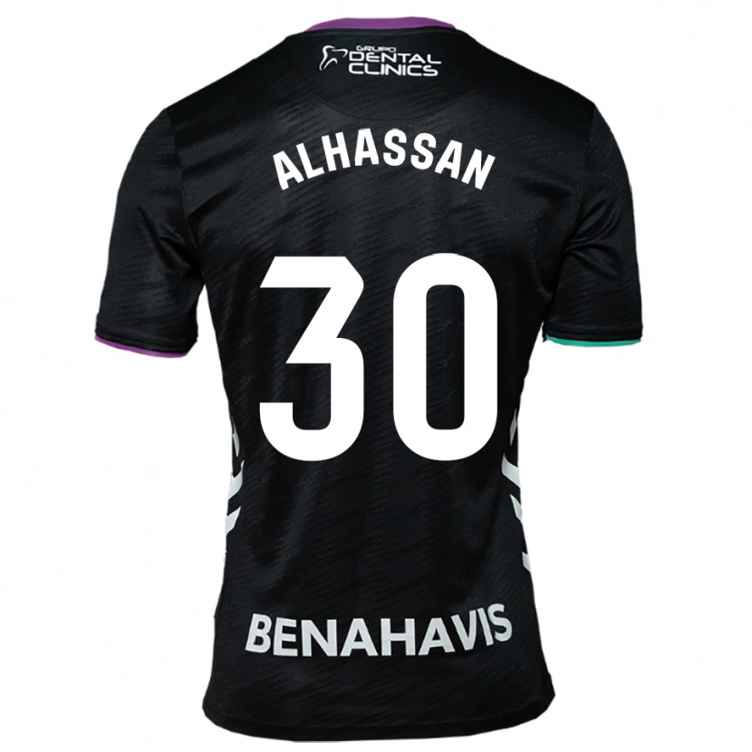 Danxen Herren Mubarak Alhassan #30 Schwarz Lila Grün Auswärtstrikot Trikot 2025/26 T-Shirt Schweiz
