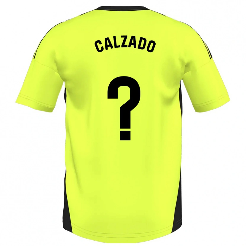 Danxen Herren Joaquín Calzado #0 Fluoreszierendes Gelb Auswärtstrikot Trikot 2025/26 T-Shirt Schweiz