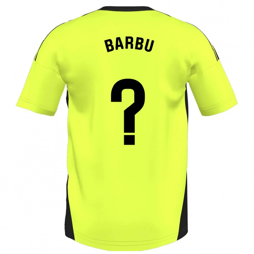 Danxen Herren Álex Barbu #0 Fluoreszierendes Gelb Auswärtstrikot Trikot 2025/26 T-Shirt Schweiz