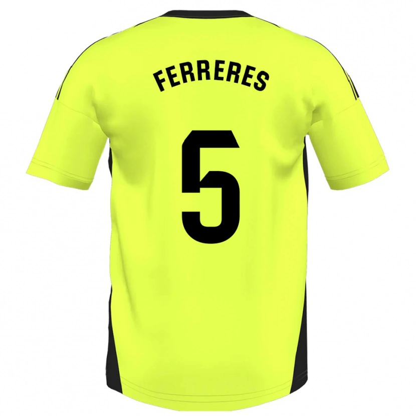 Danxen Herren Manolo Ferreres #5 Fluoreszierendes Gelb Auswärtstrikot Trikot 2025/26 T-Shirt Schweiz