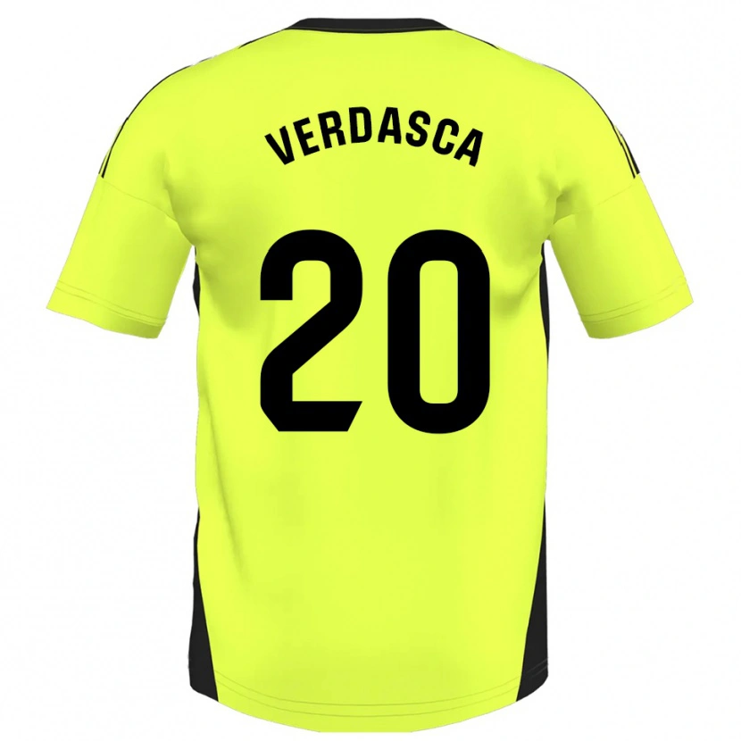 Danxen Herren Diogo Verdasca #20 Fluoreszierendes Gelb Auswärtstrikot Trikot 2025/26 T-Shirt Schweiz