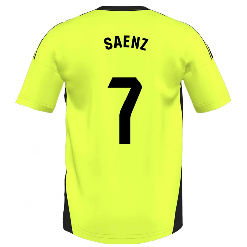 Danxen Herren Raúl Sáenz #7 Fluoreszierendes Gelb Auswärtstrikot Trikot 2025/26 T-Shirt Schweiz
