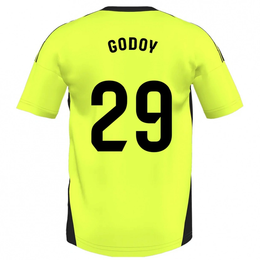 Danxen Herren Alan Godoy #29 Fluoreszierendes Gelb Auswärtstrikot Trikot 2025/26 T-Shirt Schweiz