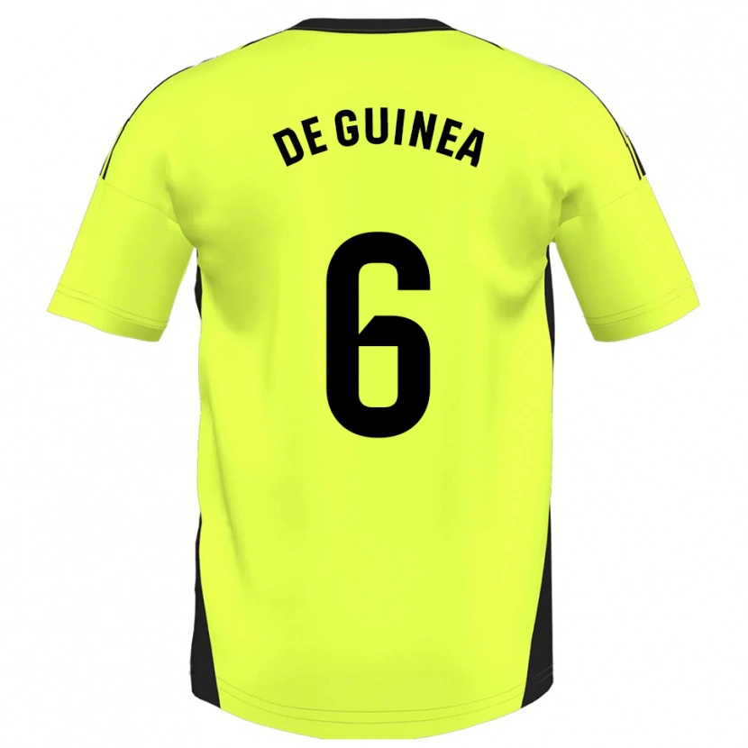 Danxen Herren Asier Ortiz De Guinea #6 Fluoreszierendes Gelb Auswärtstrikot Trikot 2025/26 T-Shirt Schweiz