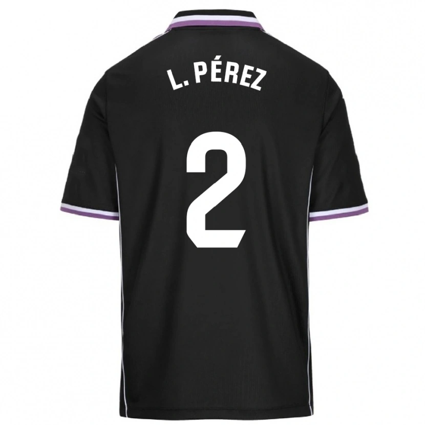 Danxen Herren Luis Pérez #2 Lila Schwarz Auswärtstrikot Trikot 2025/26 T-Shirt Schweiz