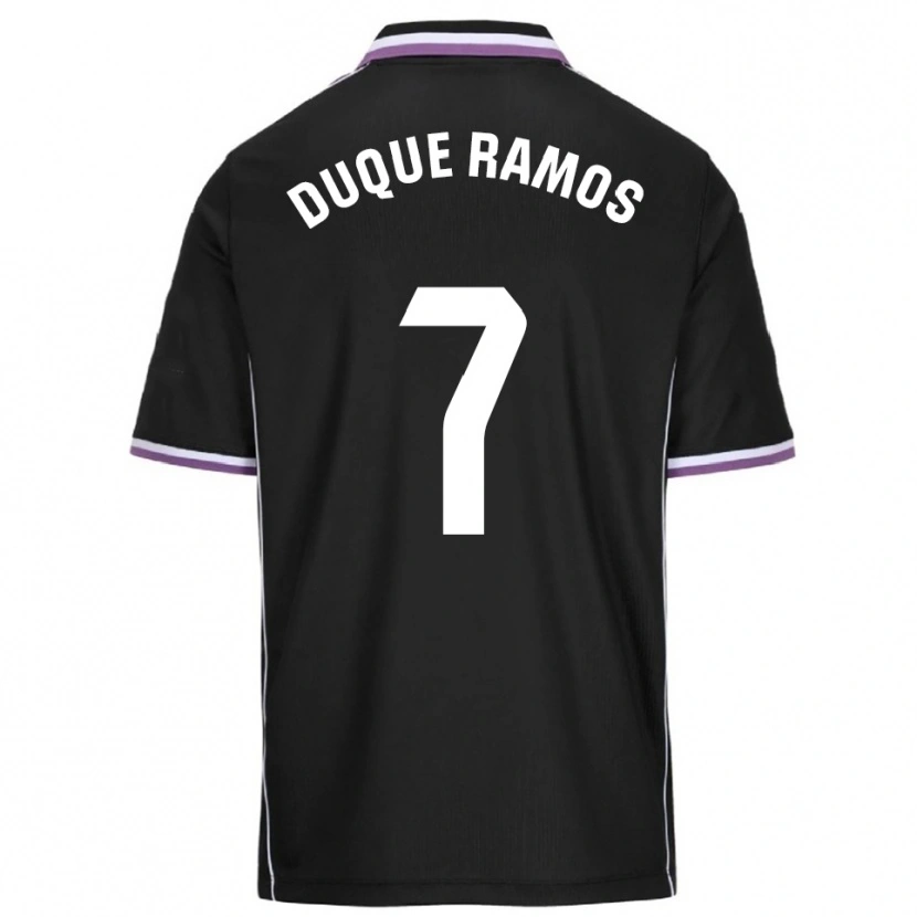 Danxen Herren Carmen Duque Ramos #7 Lila Schwarz Auswärtstrikot Trikot 2025/26 T-Shirt Schweiz