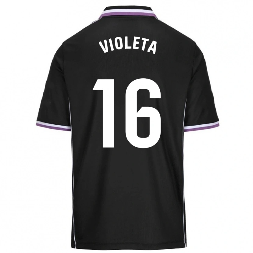 Danxen Herren Violeta Antón Guerrero #16 Lila Schwarz Auswärtstrikot Trikot 2025/26 T-Shirt Schweiz