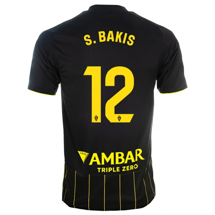 Danxen Herren Sinan Bakış #12 Schwarz Gelb Auswärtstrikot Trikot 2025/26 T-Shirt Schweiz