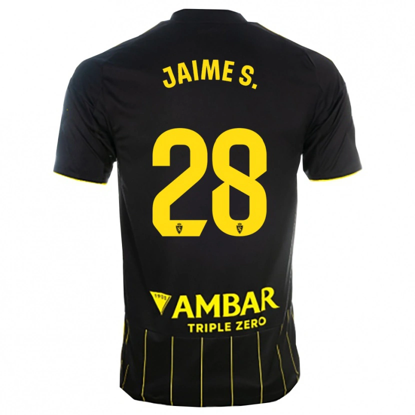 Danxen Herren Jaime Sánchez #28 Schwarz Gelb Auswärtstrikot Trikot 2025/26 T-Shirt Schweiz