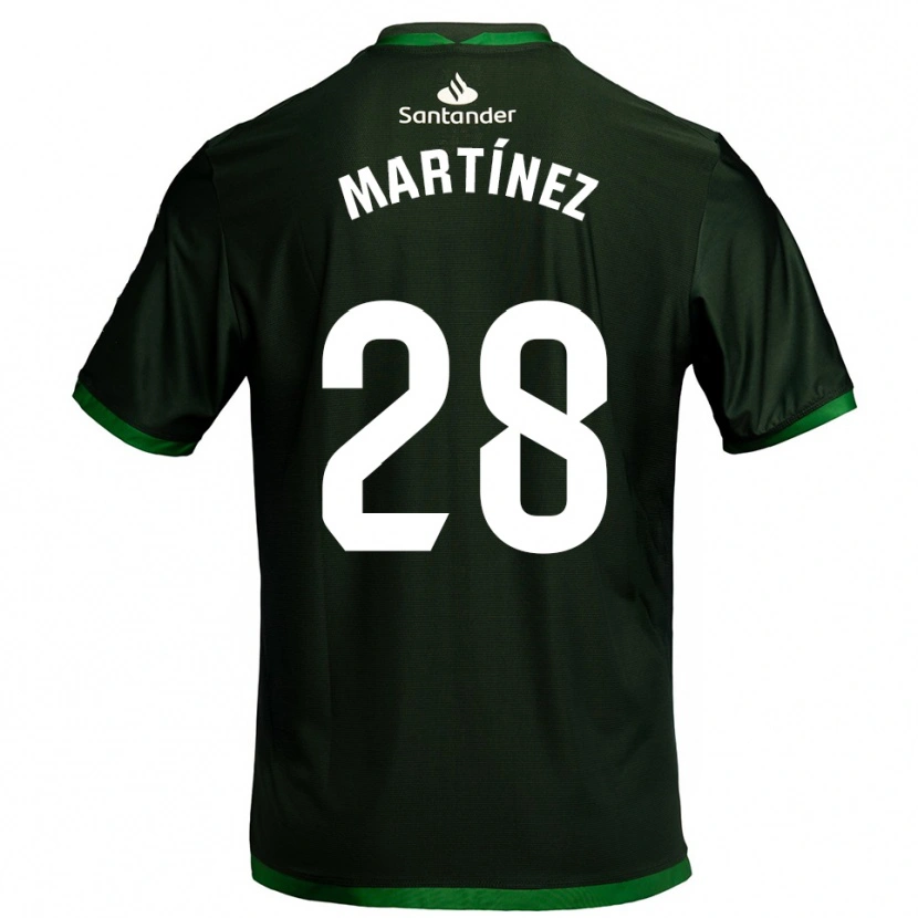 Danxen Herren Sergio Martínez #28 Dunkelgrün Auswärtstrikot Trikot 2025/26 T-Shirt Schweiz