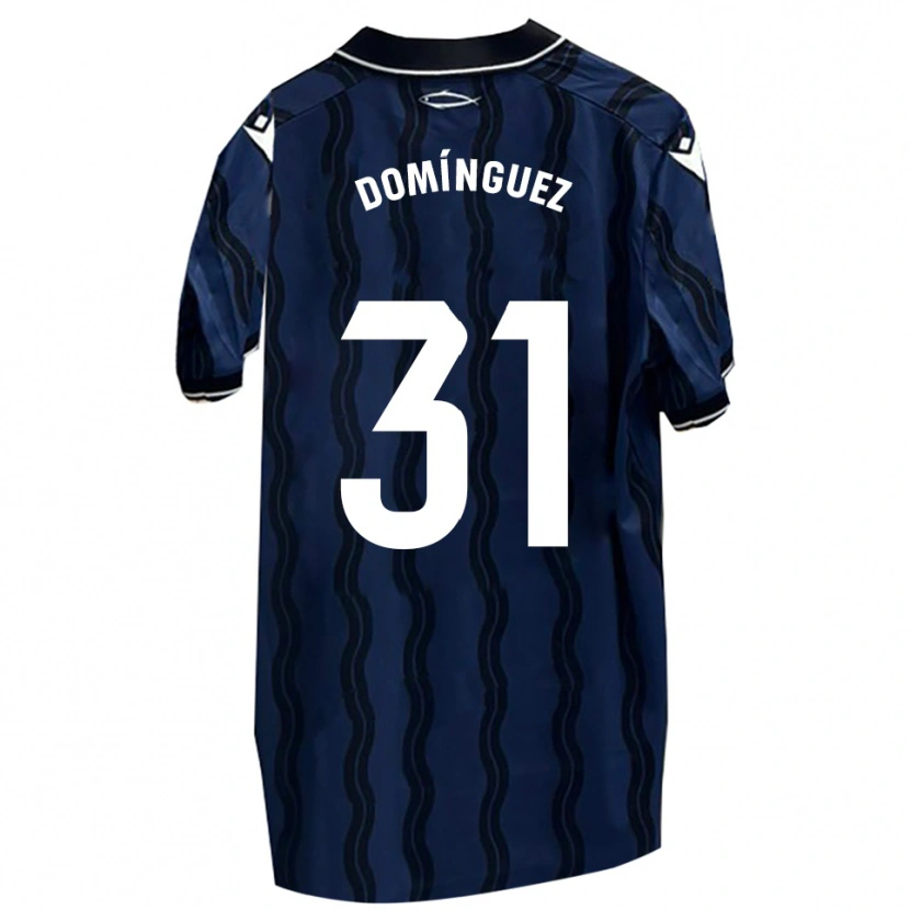 Danxen Herren Curro Domínguez #31 Dunkelblau Schwarz Auswärtstrikot Trikot 2025/26 T-Shirt Schweiz