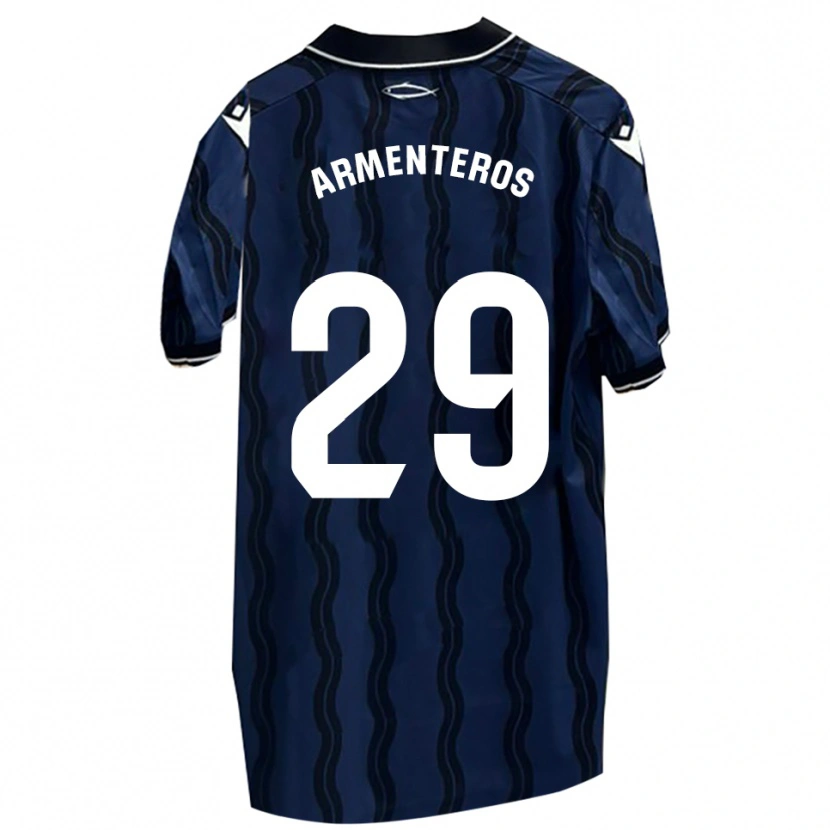 Danxen Herren Víctor Armenteros #29 Dunkelblau Schwarz Auswärtstrikot Trikot 2025/26 T-Shirt Schweiz