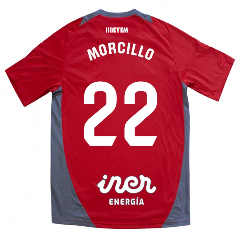 Danxen Herren Jon Morcillo #22 Rot Grau Auswärtstrikot Trikot 2025/26 T-Shirt Schweiz