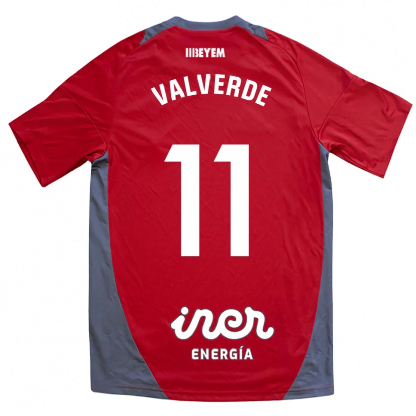 Danxen Herren Victor Valverde #11 Rot Grau Auswärtstrikot Trikot 2025/26 T-Shirt Schweiz