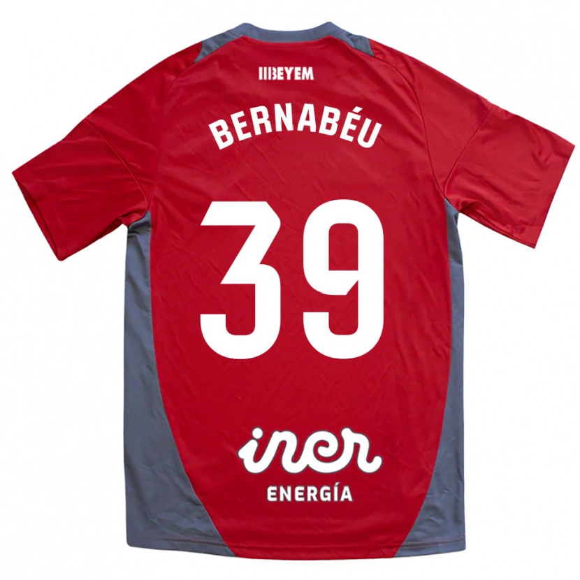 Danxen Herren Dani Bernabéu #39 Rot Grau Auswärtstrikot Trikot 2025/26 T-Shirt Schweiz