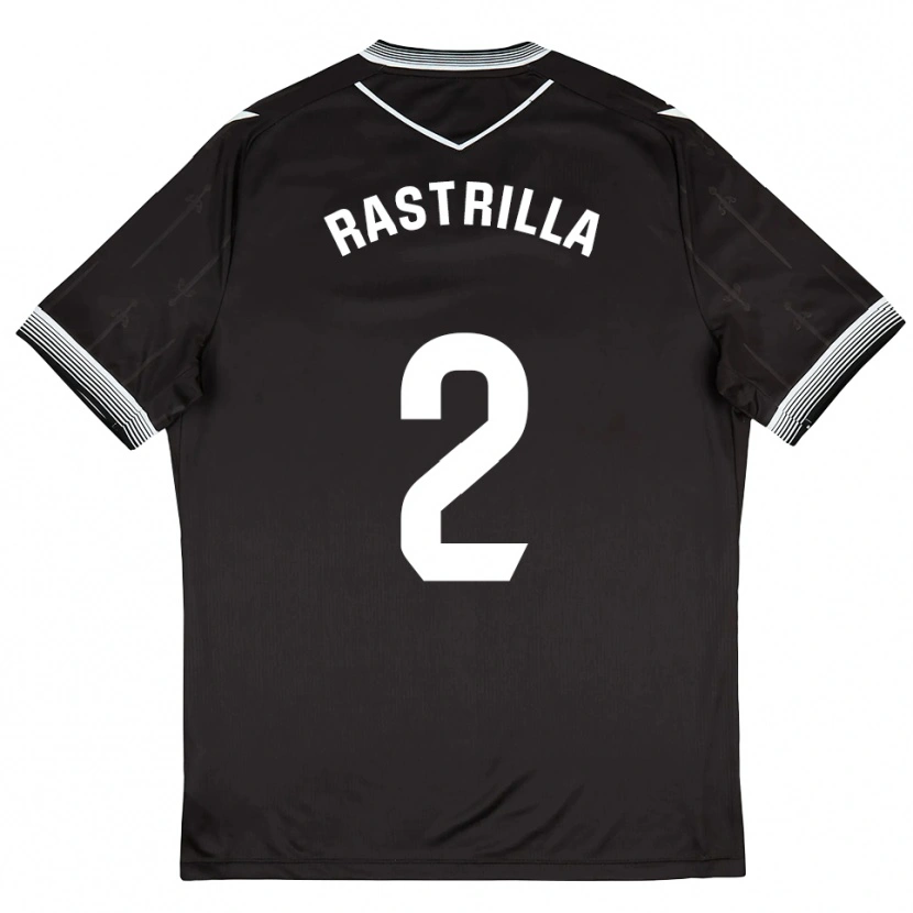 Danxen Herren Hugo Rastrilla #2 Schwarz Weiß Auswärtstrikot Trikot 2025/26 T-Shirt Schweiz