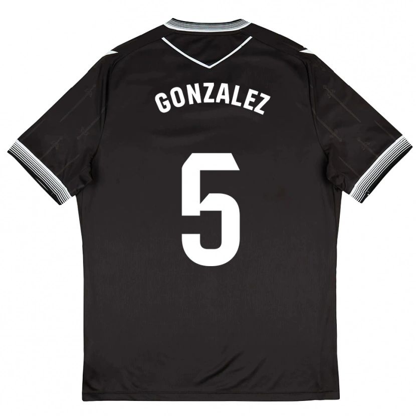 Danxen Herren Sergio González #5 Schwarz Weiß Auswärtstrikot Trikot 2025/26 T-Shirt Schweiz