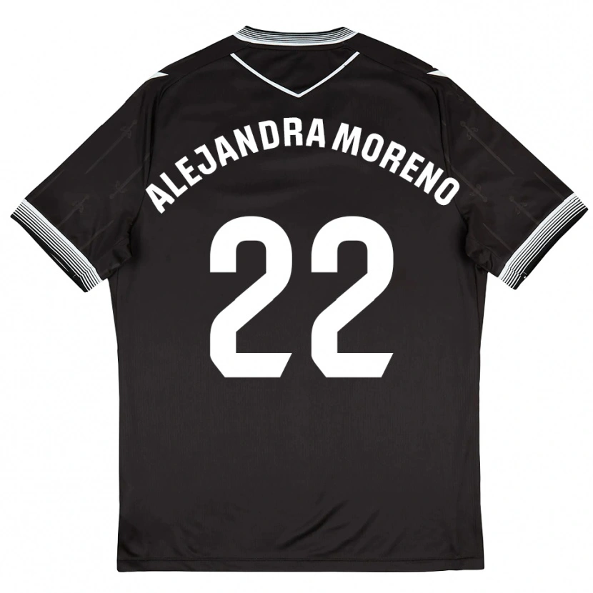 Danxen Herren Alejandra Moreno #22 Schwarz Weiß Auswärtstrikot Trikot 2025/26 T-Shirt Schweiz