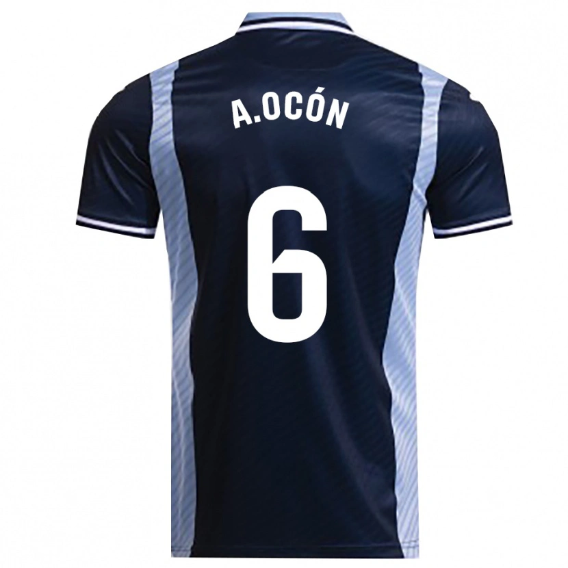 Danxen Herren Ana Belén Ocón López #6 Marine Himmelblau Auswärtstrikot Trikot 2025/26 T-Shirt Schweiz